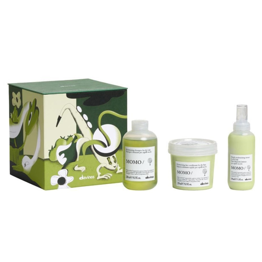 Davines Momo Pack 2026 Christmas gift box containing MOMO Conditioner 250ml for dry hair