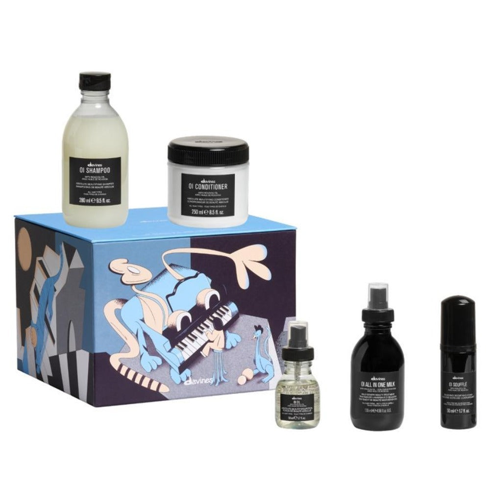 Davines OI Lux Pack 2026 Christmas gift box containing OI Conditioner 250ml