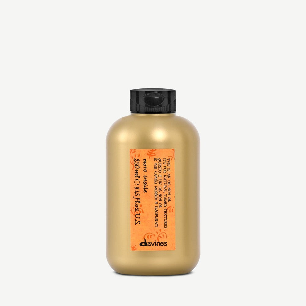 Davines This is an Oil Non Oil back of bottle showing directions and ingredients