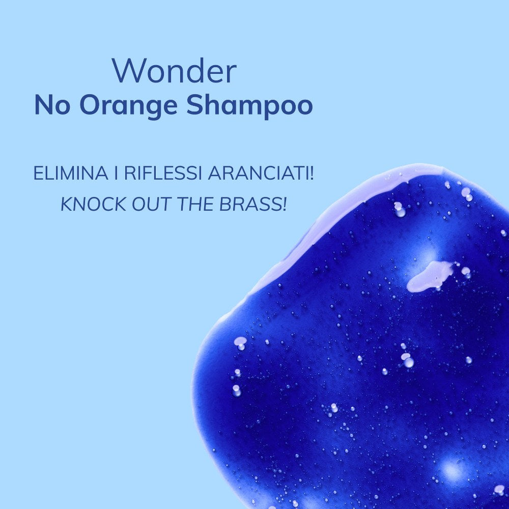 Fanola No Orange Shampoo blue pigment texture, knock out the brass