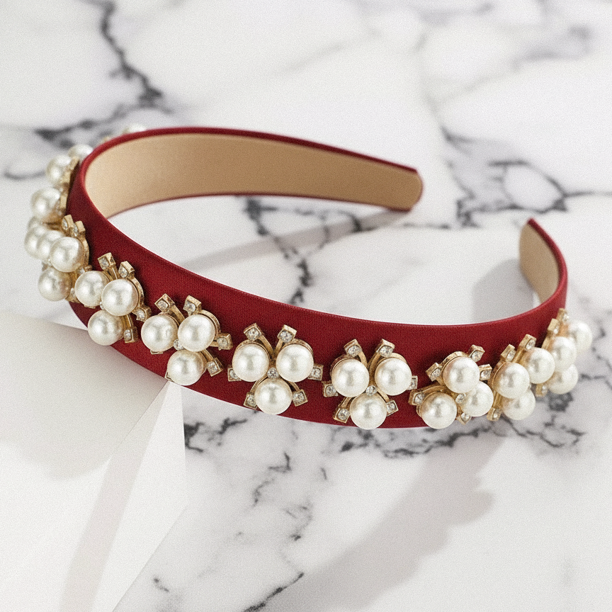 Gildie Elegant Pearl Headband
