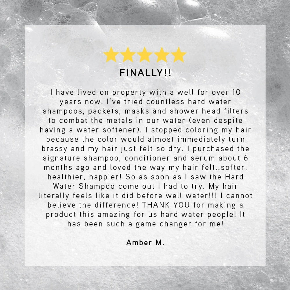 Customer review graphic for Iles Formula Hard Water Shampoo