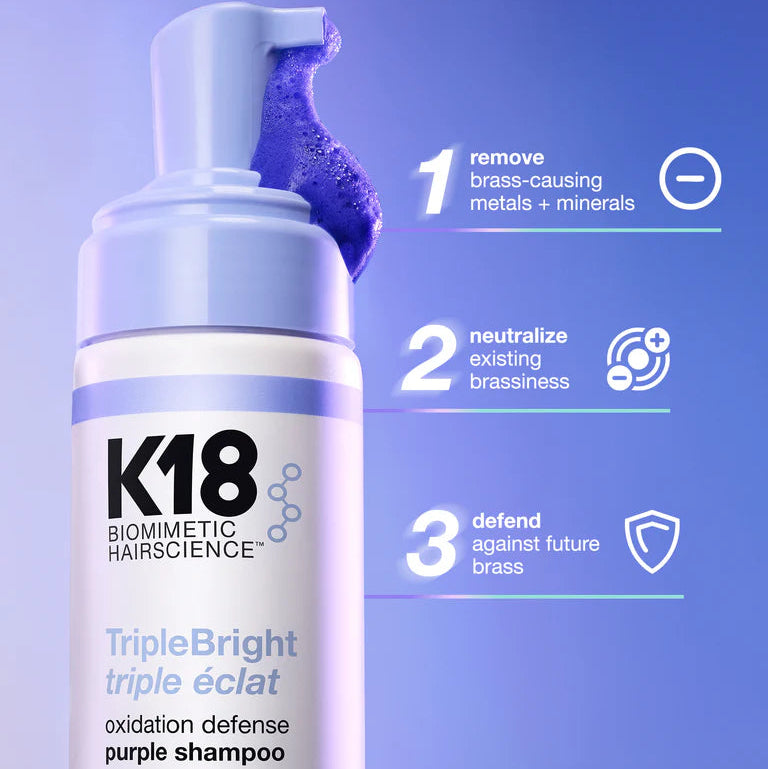 K18 TripleBright Purple Shampoo