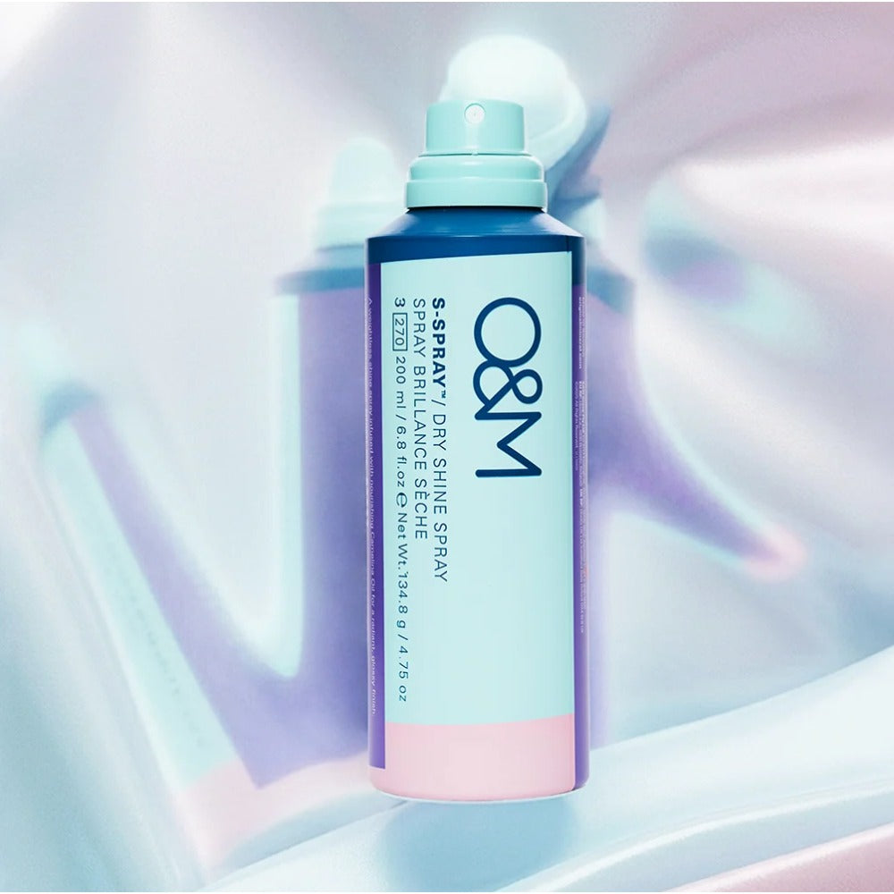 O&M S-Spray Dry Shine Spray lifestyle image for a polished glass like finish