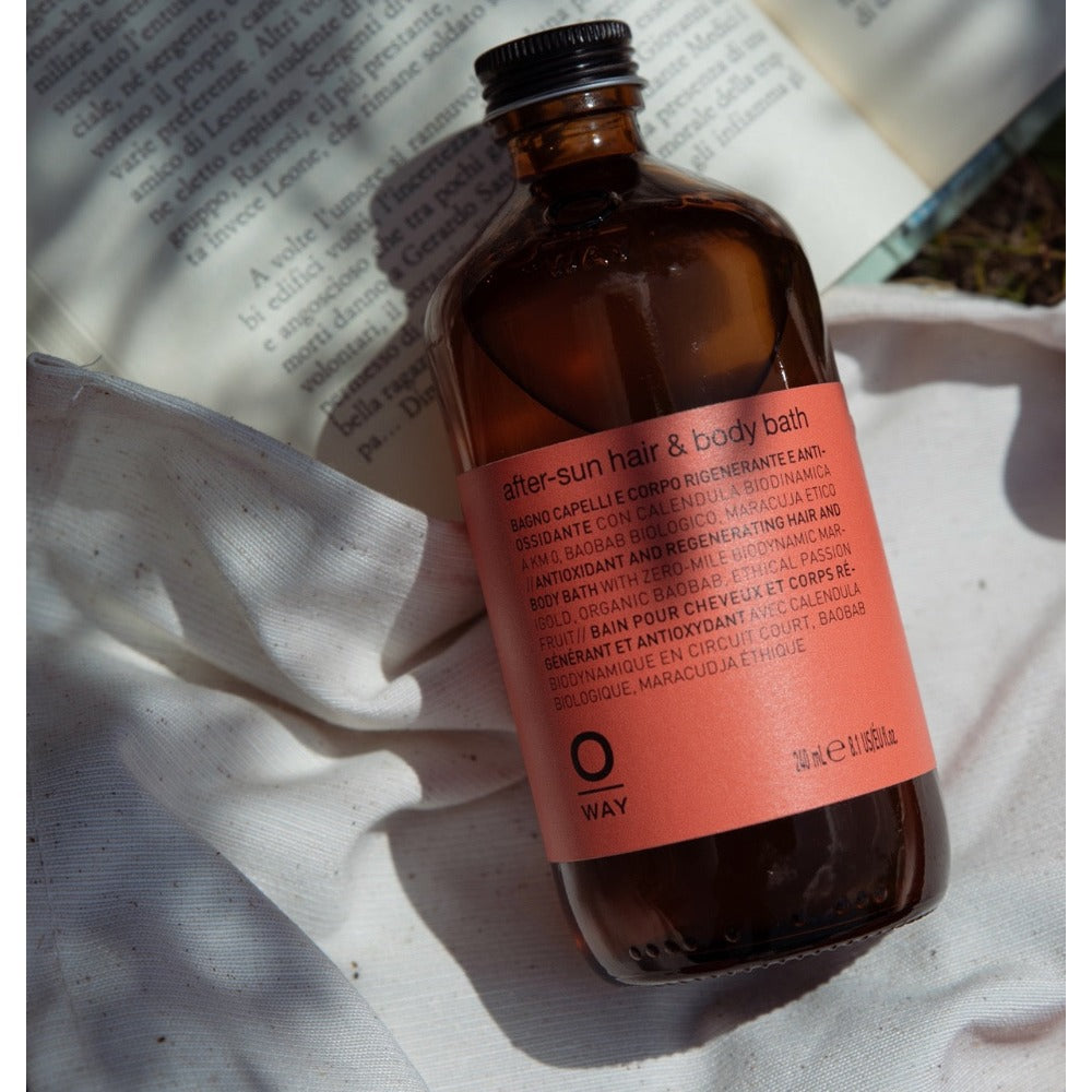 Oway Aftersun Hair and Body Bath bottle front view
