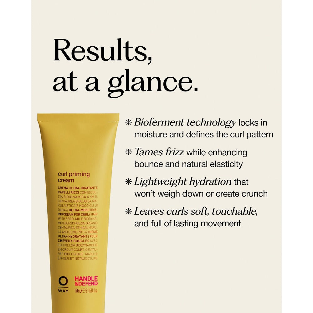 Oway Curl Priming Cream benefits at a glance