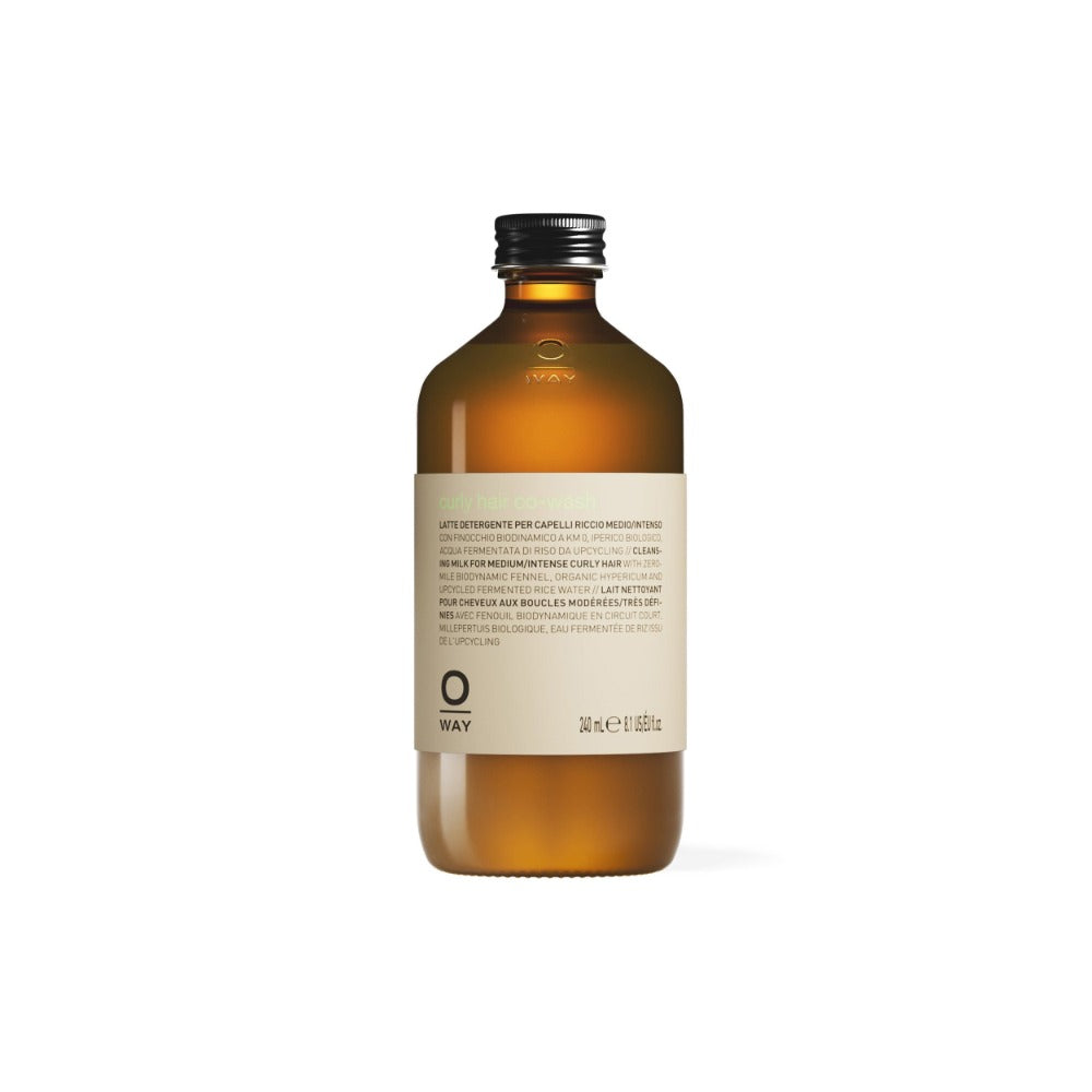 Oway Curly Hair Co-Wash 240ml bottle on white background