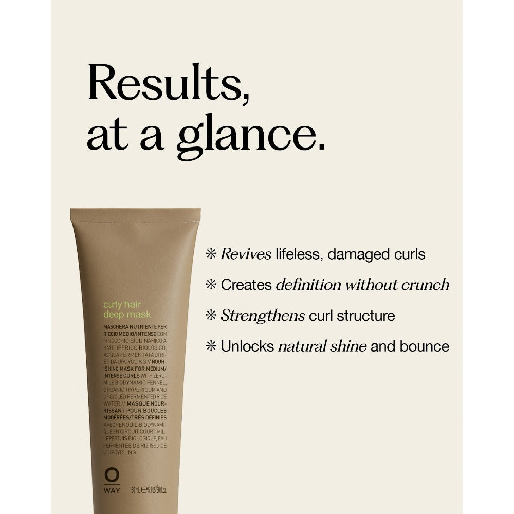 Oway Curly Hair Deep Mask benefits at a glance