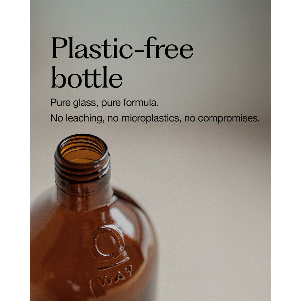 Oway Dandruff Remedy plastic-free amber glass bottle
