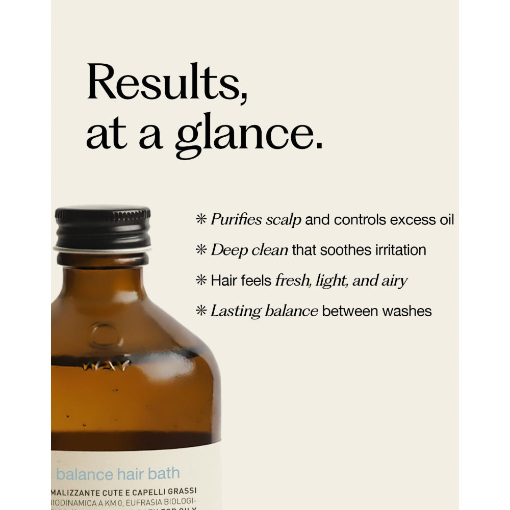 Oway Sebum Balance Hair Bath benefits, regulates sebum and soothes the scalp