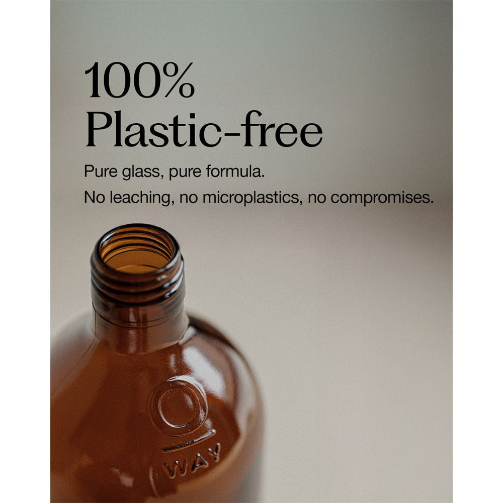 Oway Sebum Balance Hair Bath plastic-free amber glass packaging