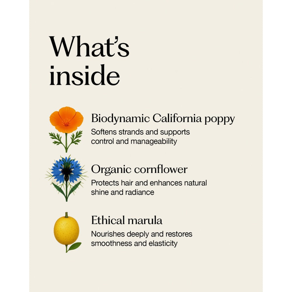Oway Shaping Putty key ingredients including biodynamic oat and organic orange