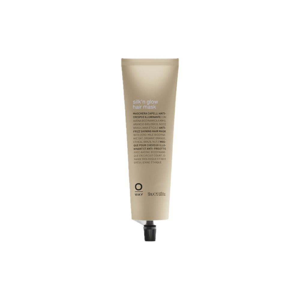 Oway Silk'n Glow Hair Mask 150ml jar, anti-frizz conditioning treatment