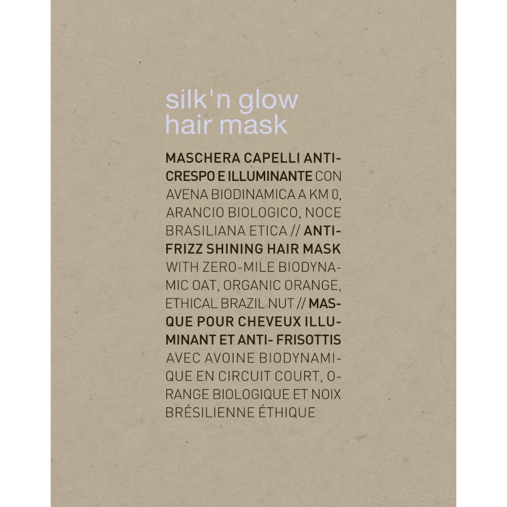 Oway Silk'n Glow Hair Mask label details