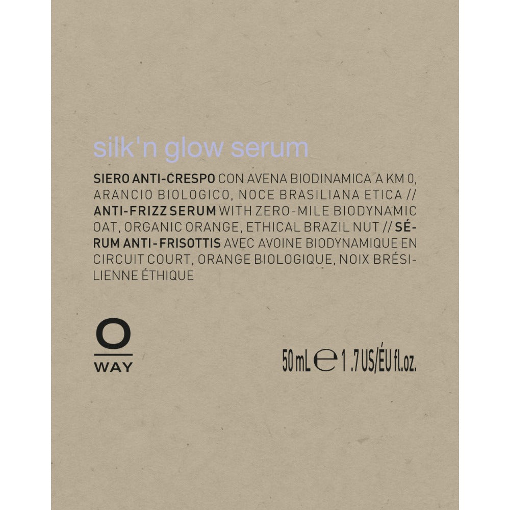 Oway Silk'n Glow Serum label details