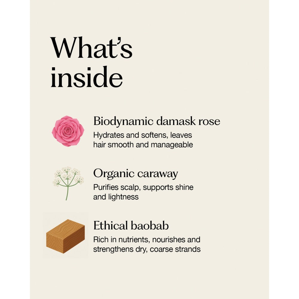 Oway Smoothing Conditioner key ingredients including biodynamic oat