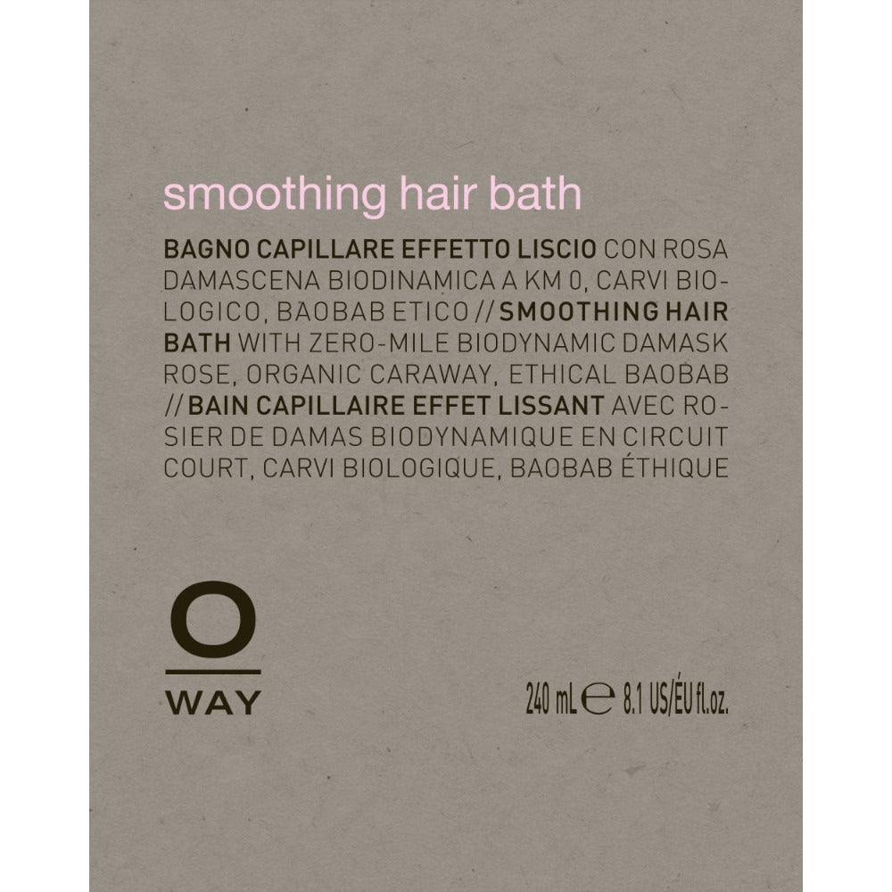 Oway Smoothing Hair Bath label details