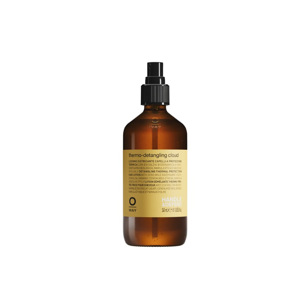 Oway Thermo Detangling Cloud 240ml bottle, heat protection detangler