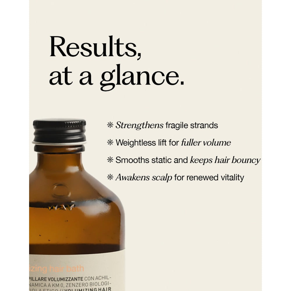 Oway Volumising Hair Bath benefits, weightless volume for fine hair