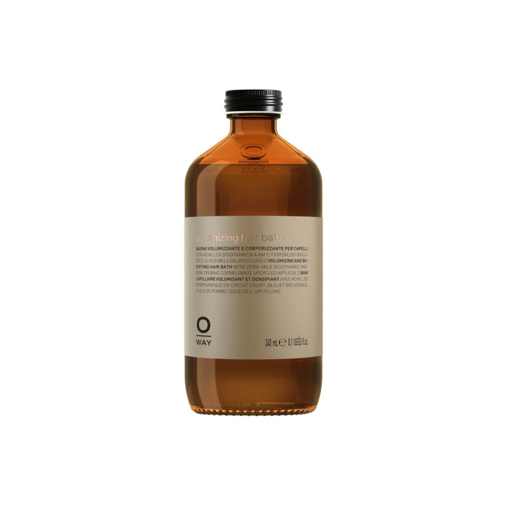 Oway Volumising Hair Bath 240ml bottle, volume shampoo for fine hair
