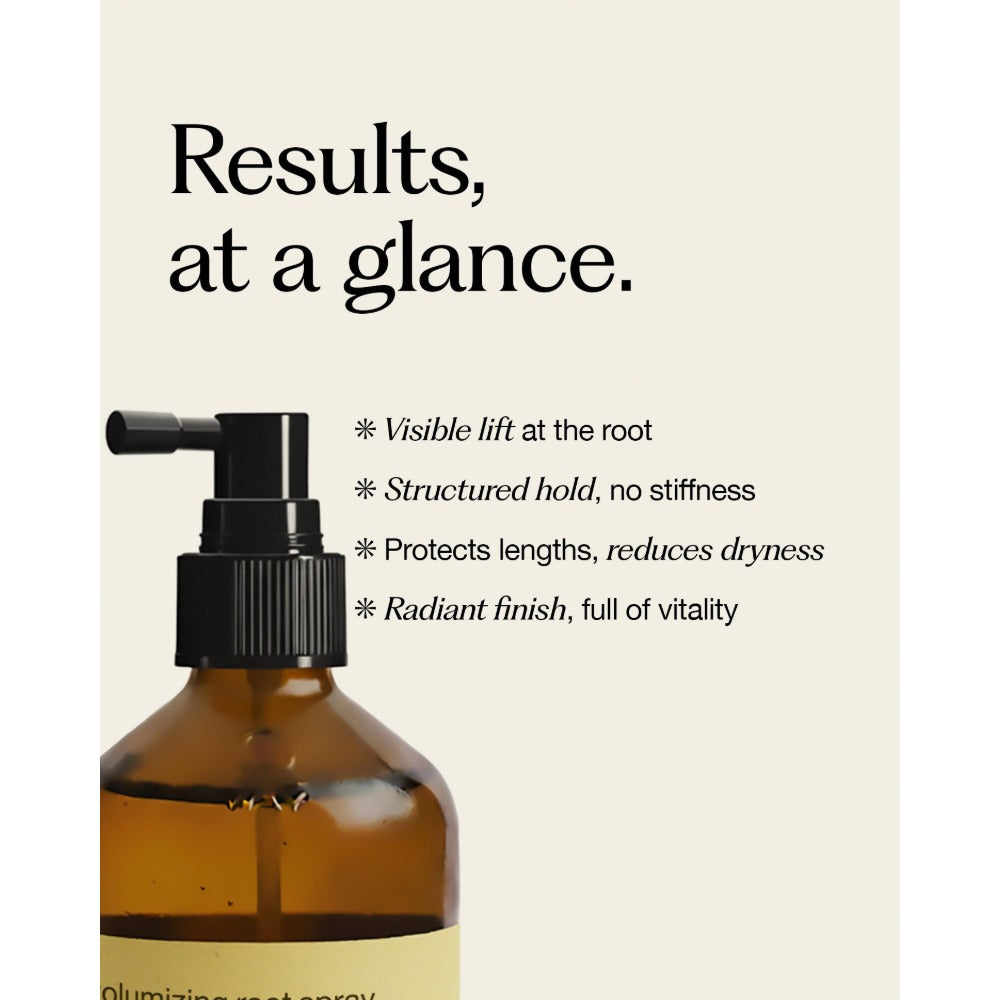 Oway Volumising Root Spray benefits, lasting lift at the roots
