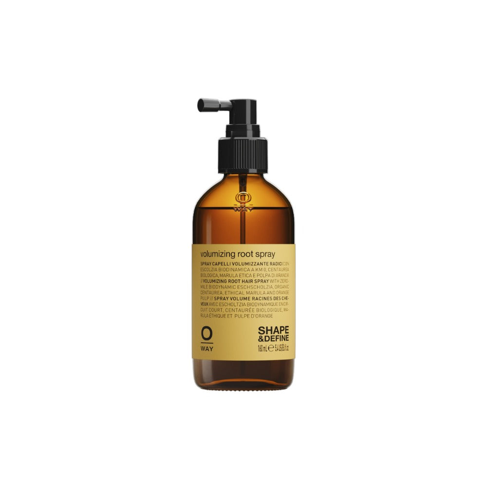 Oway Volumising Root Spray 160ml bottle for root lift in fine hair