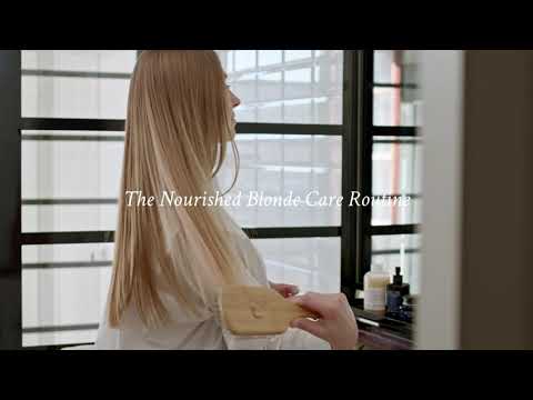 The Nourished Blonde Care Routine featuring the Davines Nourishing line