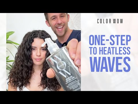 How to use Color Wow Dream Coat for Curly Hair for heatless waves