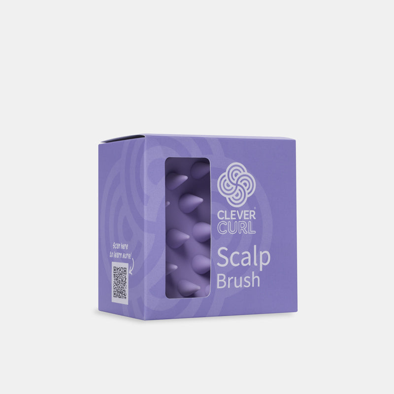 Clever Curl Scalp Brush medical grade silicone front view