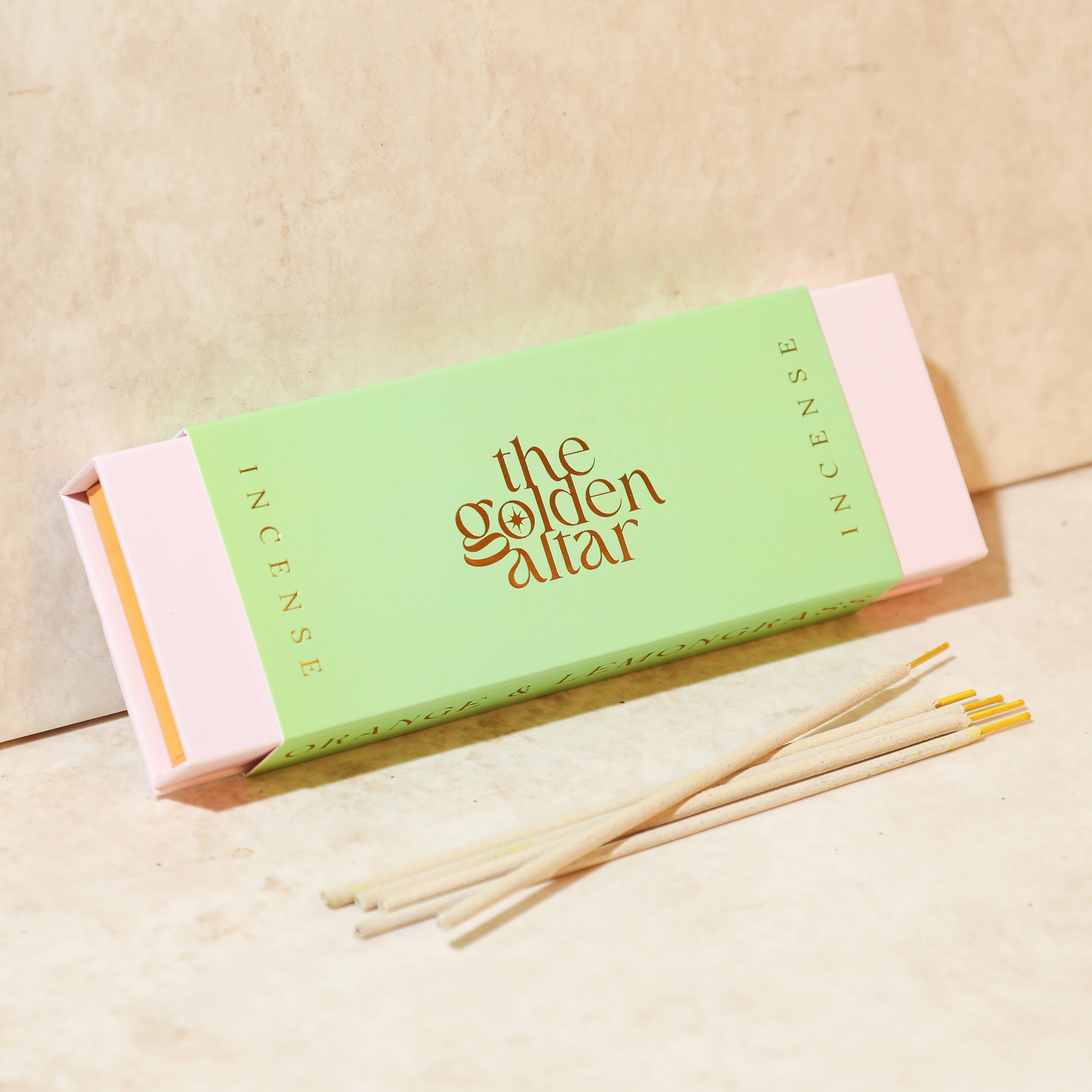 The Golden Altar Natural Incense - Orange & Lemongrass