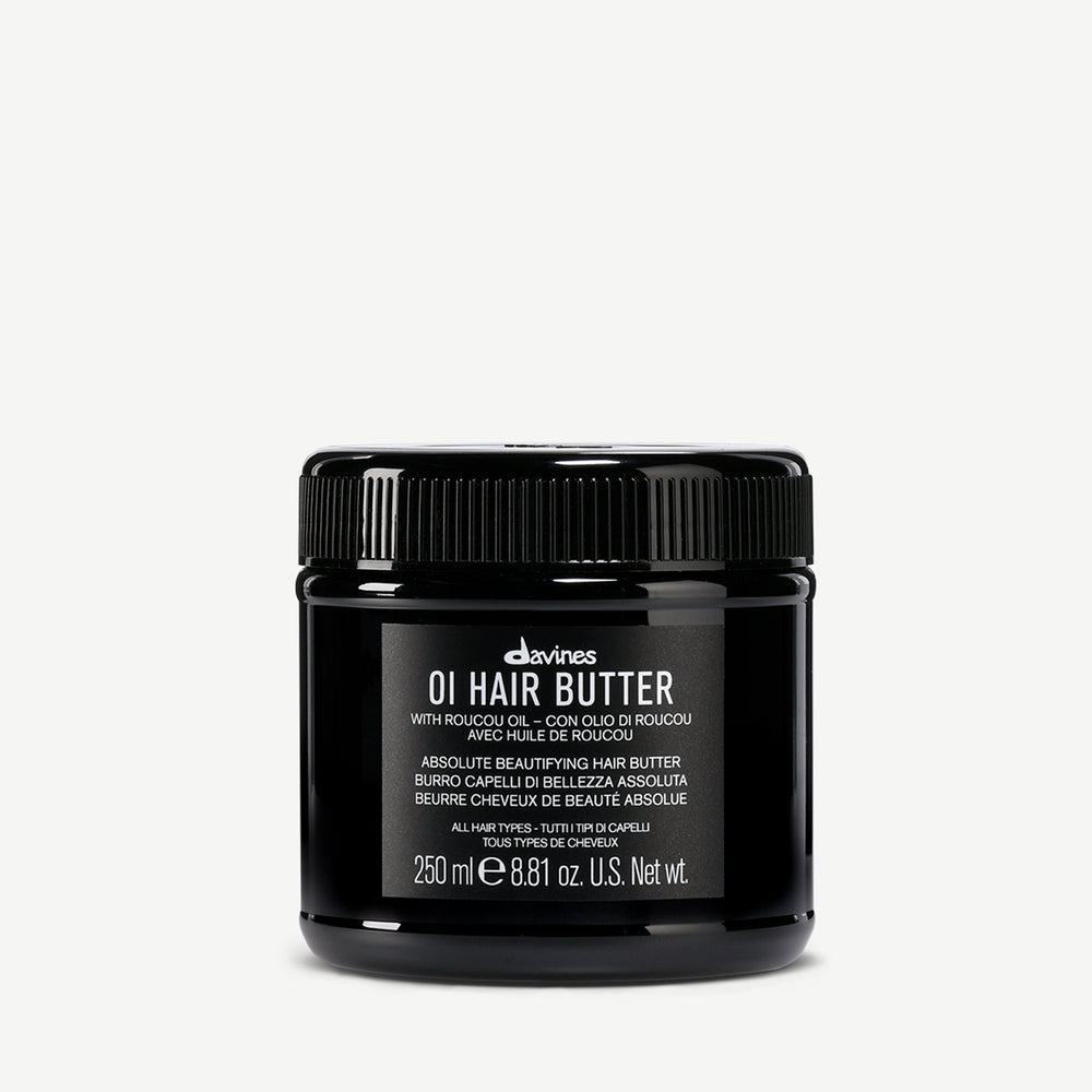 Davines Oi Hair Butter 250ml white background jar rich smoothing nourishing treatment — Sable Boutique NZ