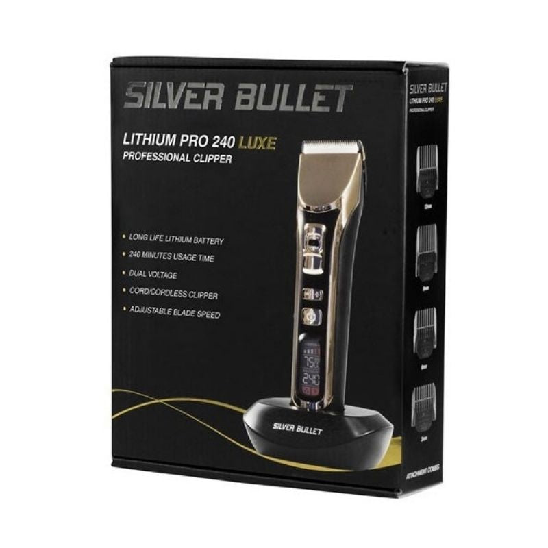 The Silver Bullet Ceramic Luxe Hair Clipper is the best cordless hair clippers.