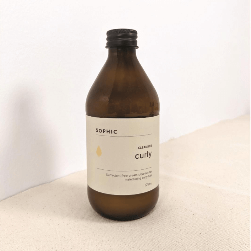 Sophic Curl Cleanser brown bottle lid
