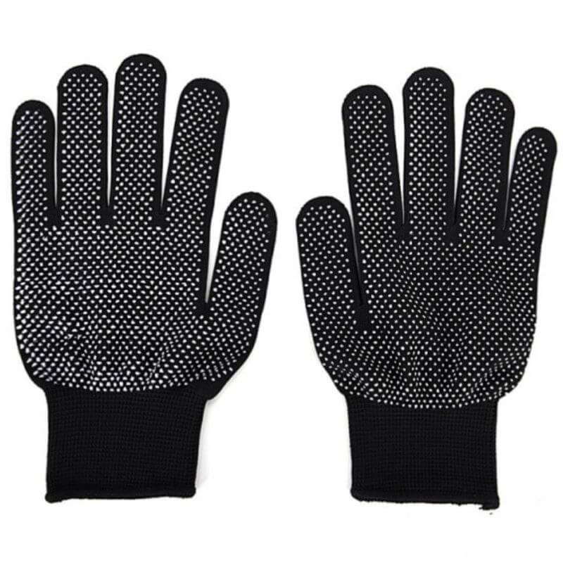 Pair Of Heat Resistant Gloves With Grip