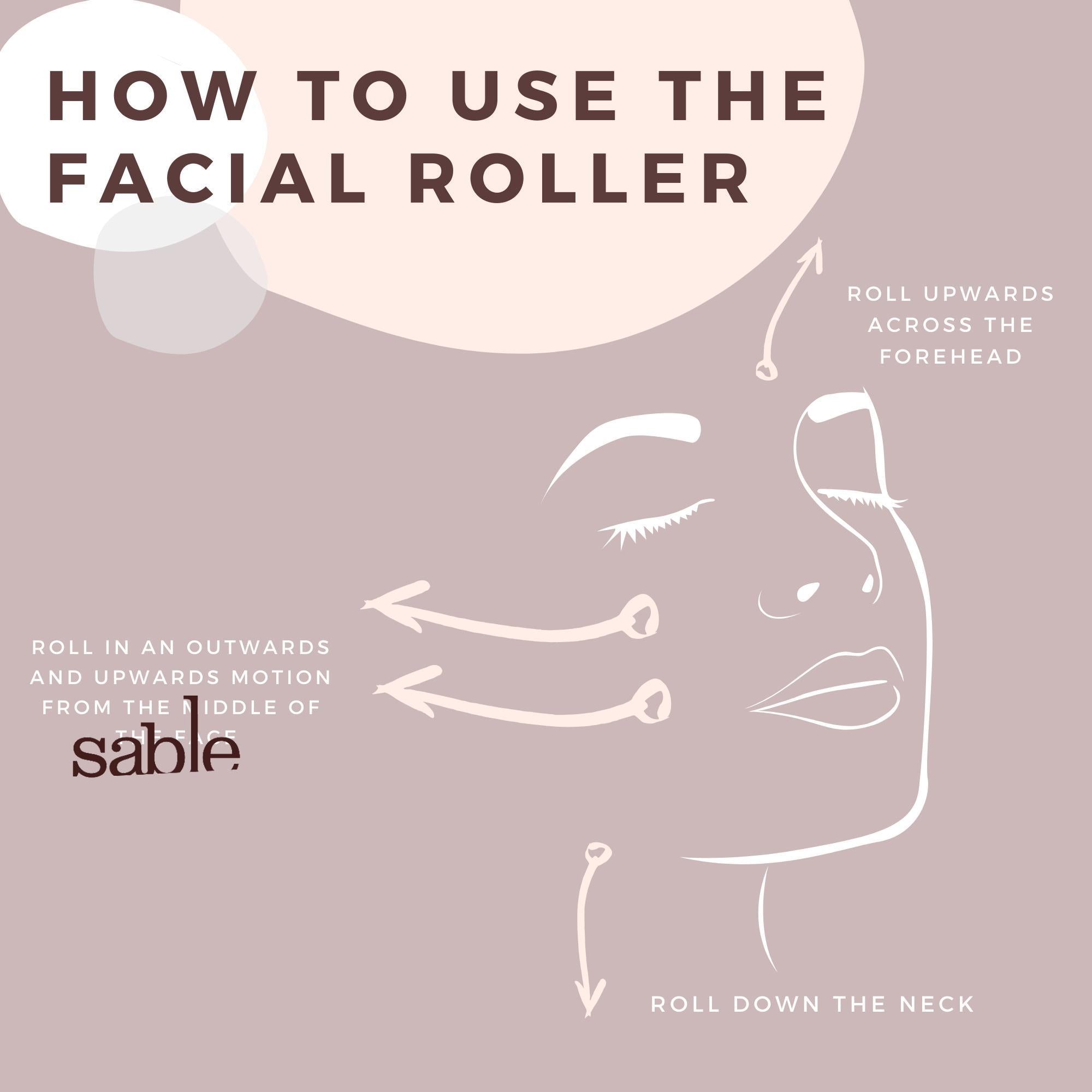 Rose Quartz Facial Roller-Gildie-Sable Boutique